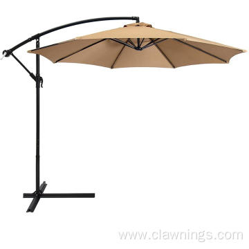 Offset Hanging Polyester Market Patio Umbrella